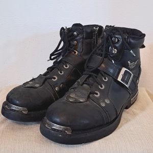 Harley Davidson Men's Vintage Brake Buckle Motorcycle Boots 12